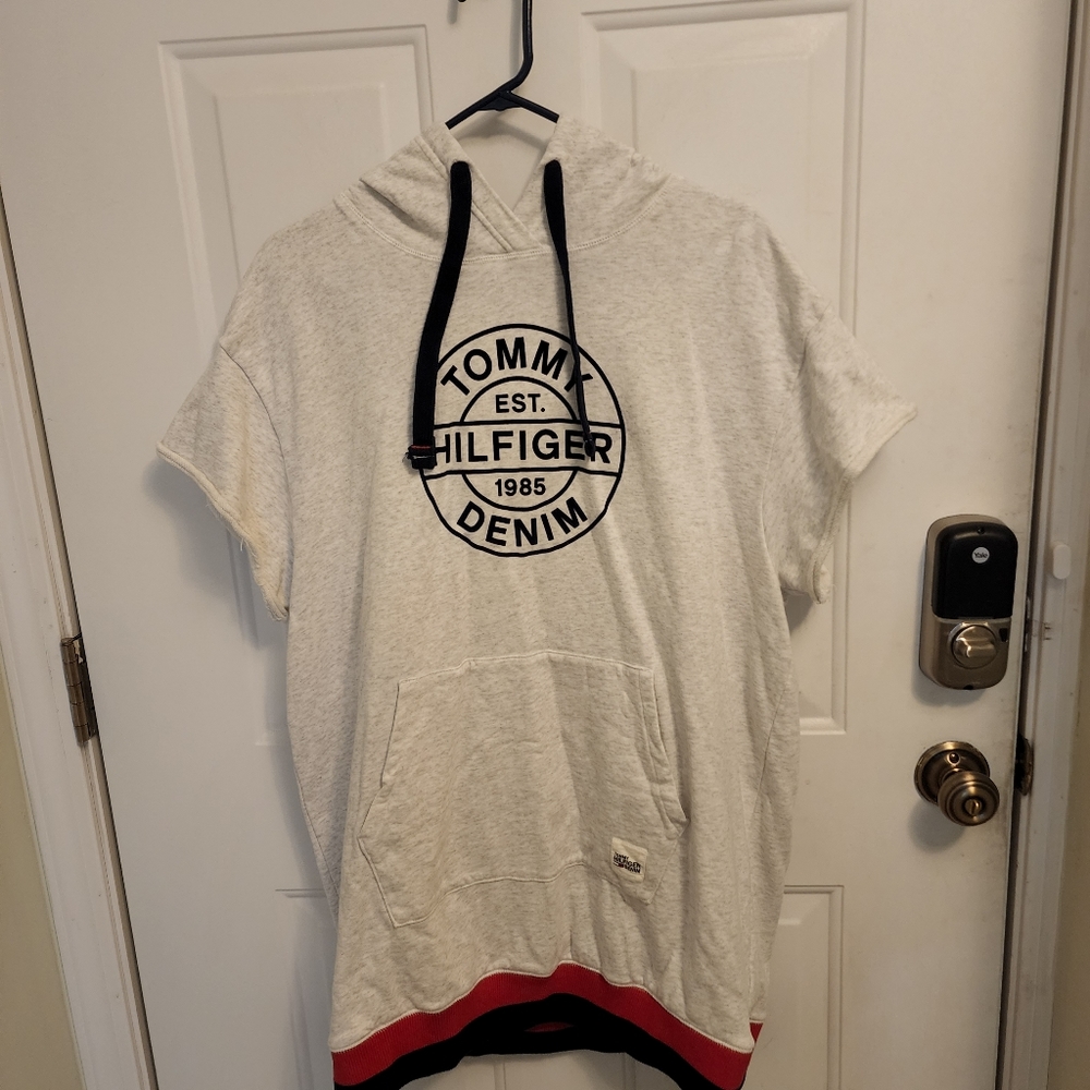 Tommy Hilfiger Denim Short Sleeve Hoodie Like New Large